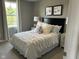 Serene bedroom with a plush bed, decorative pillows, and bedside tables with lamps at 990 Sunchaser Rd, Lebanon, IN 46052