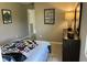Inviting bedroom featuring magical decor, a comfortable bed, and neutral walls at 990 Sunchaser Rd, Lebanon, IN 46052