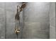 Sleek shower with stylish fixtures and modern tile at 1158 Burdsal Pkwy, Indianapolis, IN 46208