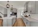 Bright kitchen featuring light gray cabinetry, stainless appliances, and long countertops at 16683 Alex Dr, Noblesville, IN 46060