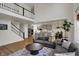 Spacious open concept living room and kitchen with modern design at 16683 Alex Dr, Noblesville, IN 46060