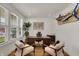 Bright home office with natural light and stylish furnishings at 16683 Alex Dr, Noblesville, IN 46060