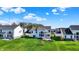 Aerial view of home with large lawn, complemented by surrounding homes in a friendly neighborhood at 180 Oakhurst Way, Westfield, IN 46074