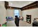 Cozy bedroom with built-in shelving, carpeted floors, and bright window at 20777 Summitt Rd, Noblesville, IN 46062