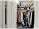 Walk-in closet with organized shelving and hanging rods, providing ample storage space at 20777 Summitt Rd, Noblesville, IN 46062