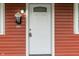 Close-up of the white front door with a mailbox and house number 2935 at 2935 Highland Pl, Indianapolis, IN 46208