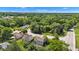 An aerial view showing homes nestled among mature trees in a peaceful residential community at 3611 Owster Ln, Indianapolis, IN 46237