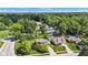 An aerial view showcasing a neighborhood with lush greenery, well-maintained lawns, and community charm at 3611 Owster Ln, Indianapolis, IN 46237