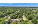 Overhead view showing multiple houses with lush trees, depicting a community surrounded by nature at 3611 Owster Ln, Indianapolis, IN 46237