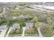 Aerial view of the property, showcasing its proximity to community amenities and a serene pond at 3837 Penzance Pl, Carmel, IN 46032