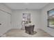Modern bedroom features a work station, ample natural light, and a spacious closet at 401 Sanders St, Indianapolis, IN 46225
