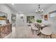 Bright dining area showcasing stylish decor, an open layout, and seamless transitions to other living spaces at 401 Sanders St, Indianapolis, IN 46225
