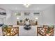 Bright living room featuring neutral decor, plush seating, an area rug, and plenty of natural light from large windows at 401 Sanders St, Indianapolis, IN 46225