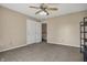 Bedroom with a closet, shelving, and neutral-colored walls at 5299 W Pr Black Hawk, Edinburgh, IN 46124