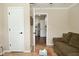 View into the laundry room with modern appliances and a neutral color palette at 601 E 95Th St, Indianapolis, IN 46240