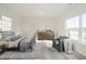 Comfortable bedroom featuring a bed, dresser, chair, and carpet flooring at 6204 Fairview Dr, McCordsville, IN 46055
