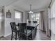 Bright dining area with sliding glass doors, perfect for Gathering meals and entertaining guests at 7860 Sergi Canyon Dr, Indianapolis, IN 46217