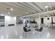 Finished basement with concrete floors, recessed lighting, a seating area, and gym area at 8324 Thorn Bend Dr, Indianapolis, IN 46278