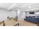 Finished basement with a play area, living room, and exercise area at 8639 Lancaster Rd, Indianapolis, IN 46260