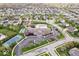 Beautiful aerial view of a meticulously planned community and clubhouse with a pool and tennis courts at 957 Commander Ct, Westfield, IN 46074