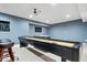 Basement area featuring a shuffleboard table, seating and recessed lighting at 957 Commander Ct, Westfield, IN 46074