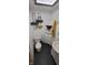 Cozy bathroom featuring a toilet, vanity, and modern towel racks at 1029 Price Rd, Avon, IN 46123