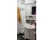 Bathroom featuring modern fixtures, a vanity with storage, and a decorative backsplash at 1029 Price Rd, Avon, IN 46123