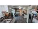 Bright eat-in kitchen featuring sleek countertops and access to the dining area at 1029 Price Rd, Avon, IN 46123