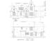 Detailed blueprint showcasing the front and right side elevations of the house, indicating dimensions at 10415 Westfield Blvd, Carmel, IN 46280