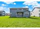 Spacious backyard with a lush lawn, offering plenty of room for outdoor activities and relaxation at 10423 Hamburg Dr, Fortville, IN 46040