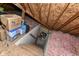 Finished attic featuring storage areas and easy access with finished stairs at 11862 Stoney Bay Cir, Carmel, IN 46033