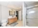 Bathroom with a vanity, toilet, and shower featuring tile flooring at 11862 Stoney Bay Cir, Carmel, IN 46033