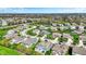 Expansive aerial view of a residential neighborhood featuring lush landscaping, winding roads, and a variety of home styles at 13836 Fieldcrest Dr, McCordsville, IN 46055