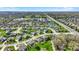 Extensive aerial view of a large residential community featuring winding roads, lush green spaces, and well-spaced homes at 13836 Fieldcrest Dr, McCordsville, IN 46055
