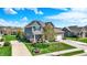 This gorgeous home offers manicured lawns and a charming front porch, creating a welcoming curb appeal at 13836 Fieldcrest Dr, McCordsville, IN 46055
