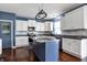 Spacious kitchen featuring a central island, stainless steel appliances, and ample counter space at 13836 Fieldcrest Dr, McCordsville, IN 46055