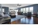 Open-concept living room with ample natural light and backyard view at 13836 Fieldcrest Dr, McCordsville, IN 46055