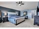 Beautiful main bedroom with neutral tones, vaulted ceiling, and elegant decor at 13836 Fieldcrest Dr, McCordsville, IN 46055