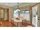 Cozy breakfast nook featuring warm decor, natural light, and a round table at 16 Cattail Ln, Brownsburg, IN 46112