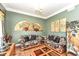 This bright and airy living room is perfect for entertaining, with its hardwood floors and decorative accents at 19311 Morrison Way, Noblesville, IN 46060