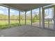 View of a screened-in porch overlooking the backyard at 2020 Tourmaline Dr, Westfield, IN 46074