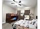 Large bedroom featuring a bed, bunk bed, and neutral carpet at 2022 Indiana Ave, Columbus, IN 47201