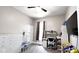 Functional bedroom with large windows providing natural light, storage, and desk at 2022 Indiana Ave, Columbus, IN 47201