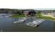 Community boat slips with convenient access to the lake and nearby residences at 20971 Shoreline Ct # 305, Noblesville, IN 46062