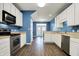Bright kitchen with stainless steel appliances, modern cabinets, and stylish flooring throughout at 2270 Brightwell Pl, Indianapolis, IN 46260
