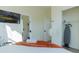 Cozy bedroom with a bed, TV, fan, closet, and ensuite bathroom, offering comfort and convenience at 2302 Prospect St, Indianapolis, IN 46203