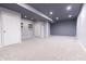 Finished basement area featuring neutral paint, recessed lights and plush carpeting at 2545 Coneflower Ct, Columbus, IN 47201