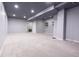 Large finished basement area featuring recessed lights, neutral paint and plush carpeting at 2545 Coneflower Ct, Columbus, IN 47201