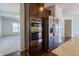 This kitchen has stainless appliances, with a double oven and a large refrigerator at 2545 Coneflower Ct, Columbus, IN 47201