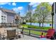 Backyard deck with lake view and outdoor seating at 2809 Somerset Bay, Indianapolis, IN 46240
